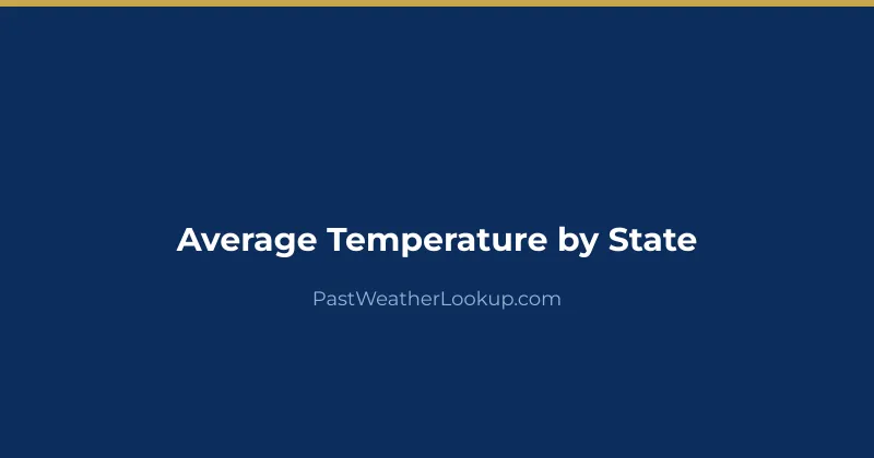 US map showing average temperatures by state