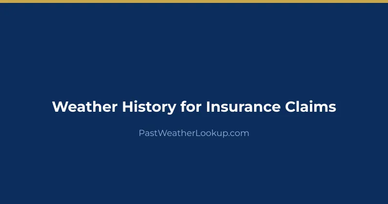 Insurance document with weather chart